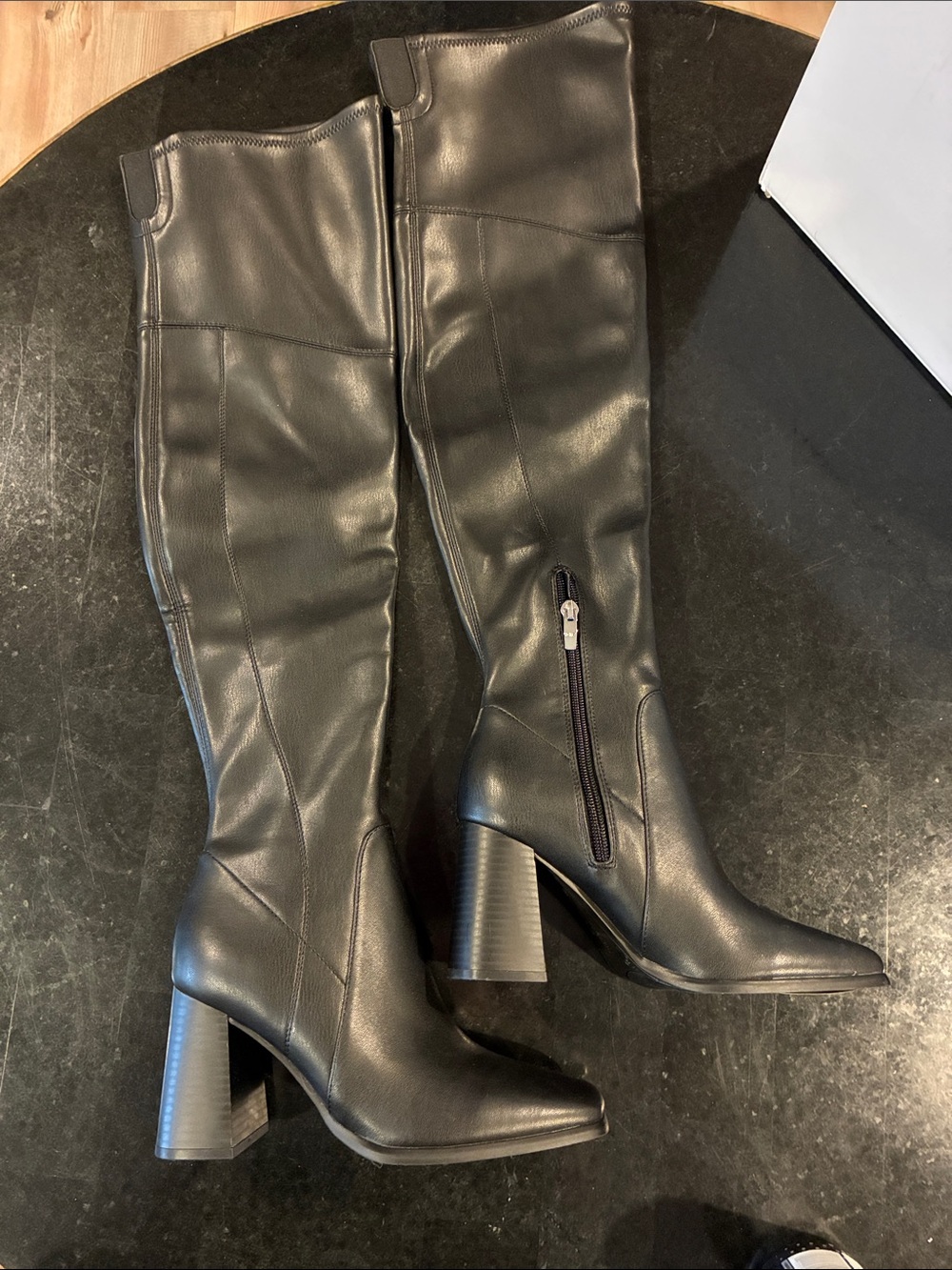 NEW Marc Fisher Over the Knee-High Block Heel Boots - Sz 6